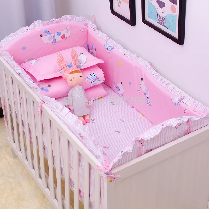 2018 6 шт. бамперы для детской кроватки постельные принадлежности с рисунками
