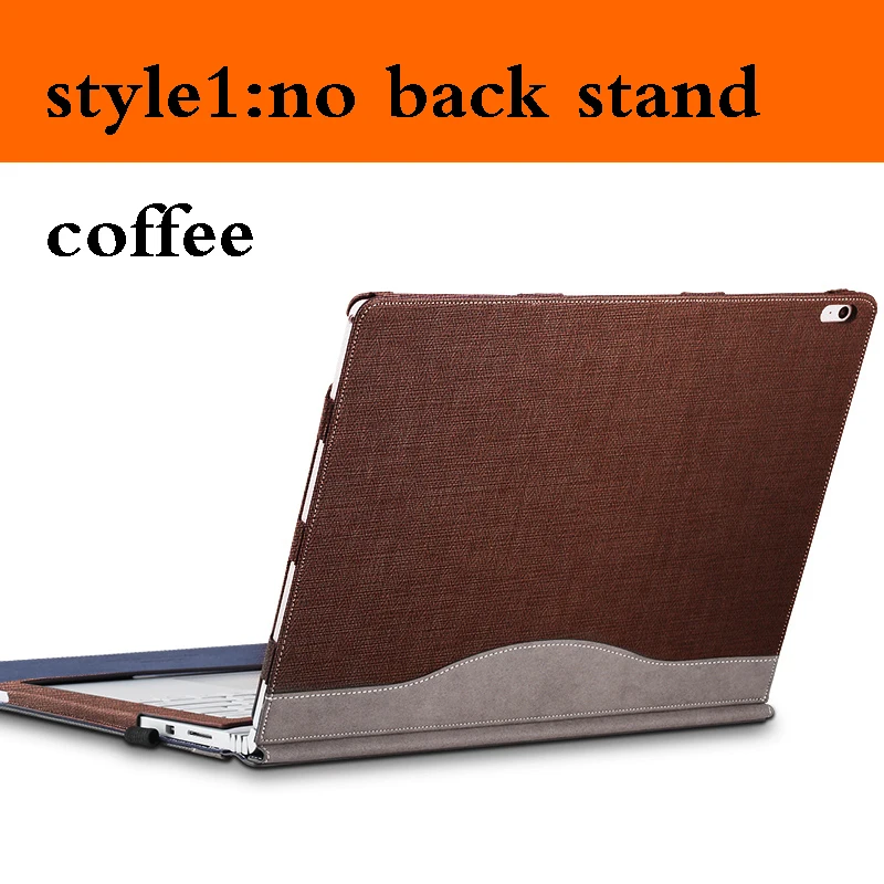 coffee no stand Съемная подставка для ноутбука чехол для microsoft Surface Book 2 13,5 15 дюймов планшет рукав сплит дизайн Обложка для поверхностной книги 2 - Color: coffee no stand
