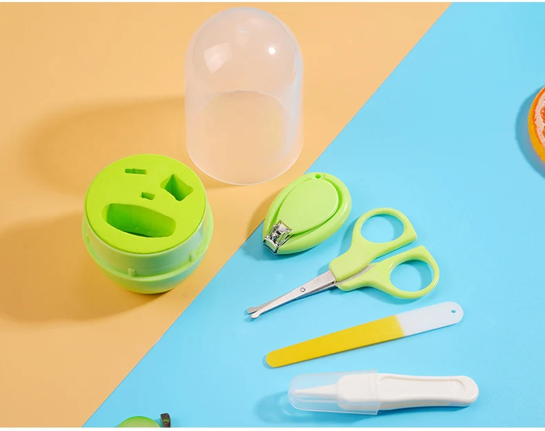 Детские комплекты для здравоохранения детский набор для ухода за ногтями младенческий Пальчиковый Триммер ножницы кусачки для ногтей Инструменты Мультяшные животные Коробка для хранения для путешествий