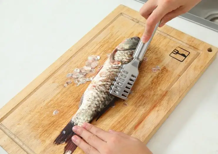 Горячая Распродажа чистящий нож для рыбы скребок кожи рыболовная чешуя из