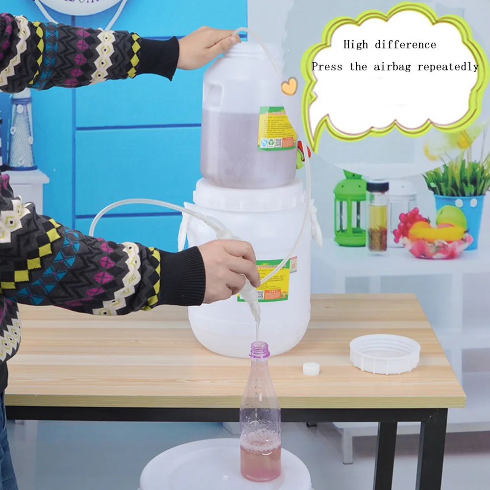 Кухня Вино дистиллятор фильтр трубка пластиковый пивоваренный сифон жидкий