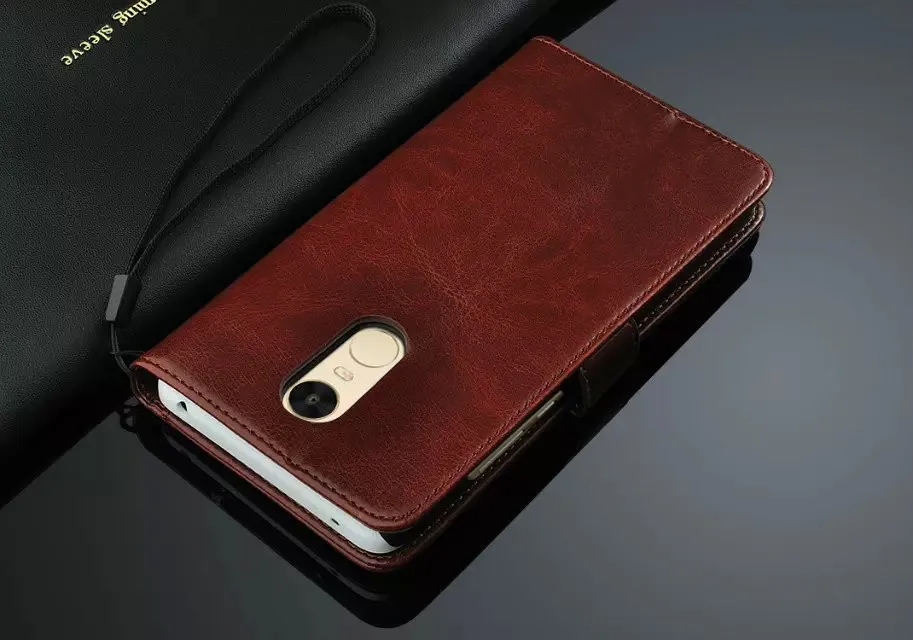 Redmi Note 4 4X 5 дюйма с отделениями для карт чехол Xiaomi Pro кожаный телефона ультра