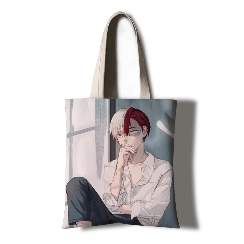 My Hero Academy Todoroki Shoto Женская Холщовая Сумка через плечо сумки для женщин сумки-мессенджеры школьный Handba