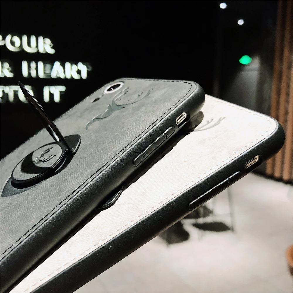 CBL кольцо ткань противоударный чехол для iphone 7 Plus 8 6 6s X XS XR телефона максимальный |