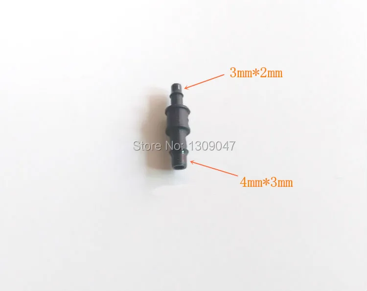 20 шт./лот УФ пластиковый трубный соединитель сольвентный принтер 4X3mm до 3X2mm Mutoh Roland