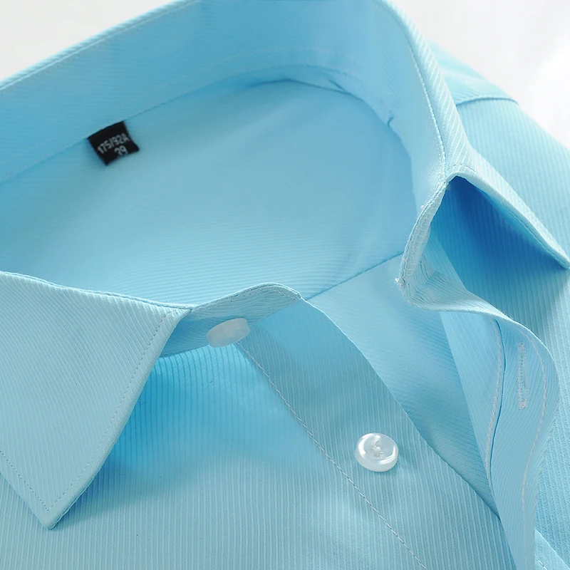 Мужская рубашка с коротким рукавом Camisa Masculina однотонная деловая повседневная