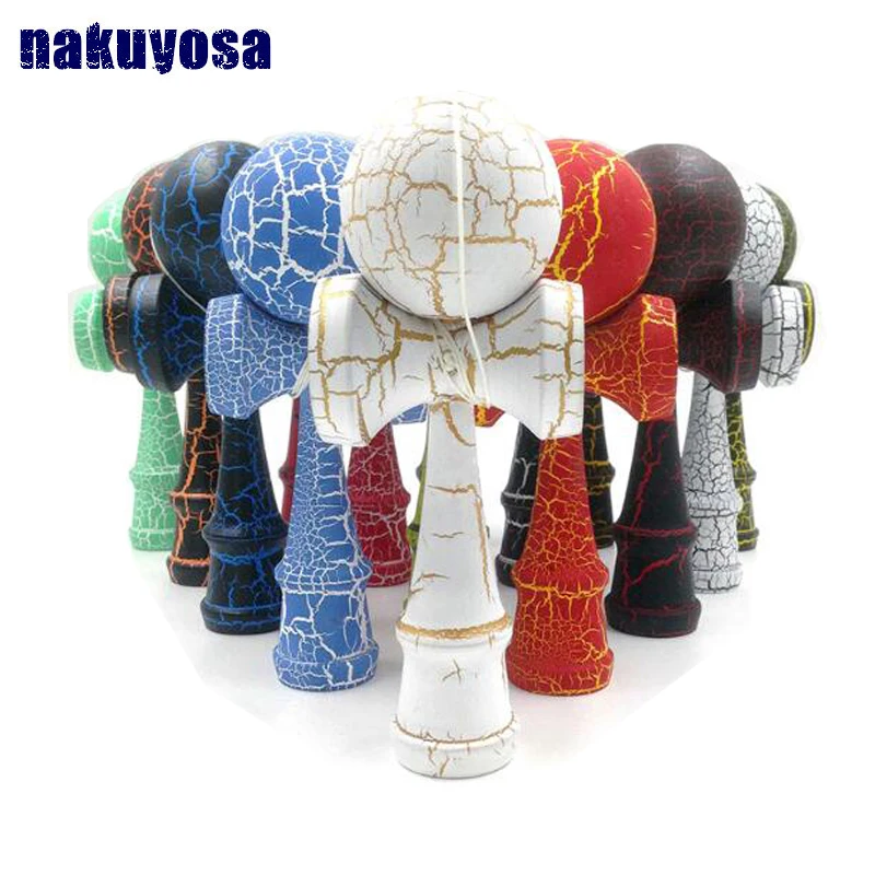 Привлекательная Kendama 18,5 см забавная японская традиционная деревянная игрушка Kendamas мяч красочные ПУ краски деревянные игрушки