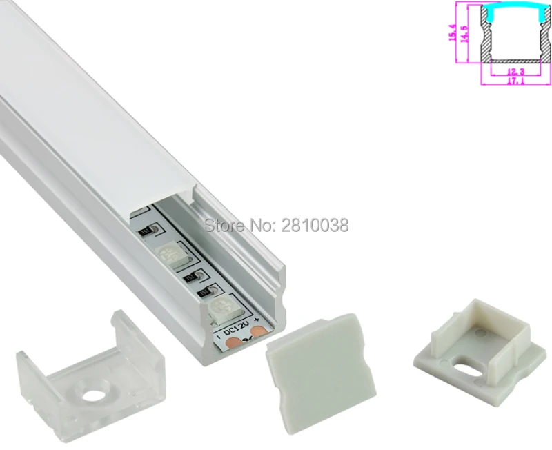 10 компл./лот u образный анодированный серебристый светодиодный алюминиевый