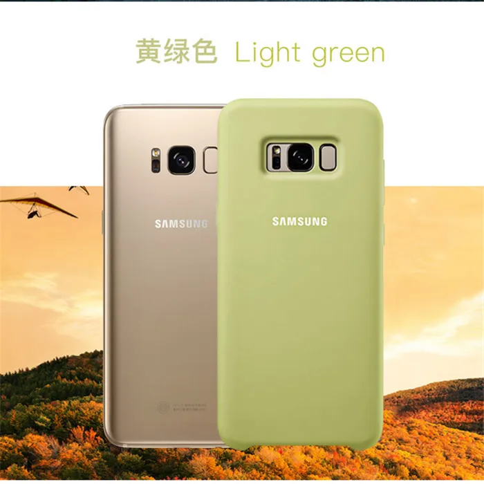 samsung силиконовый чехол для samsung Galaxy S8 S8 PLUS g9550 9500 EF-PG950-6 цветов защита от износа - Цвет: Green
