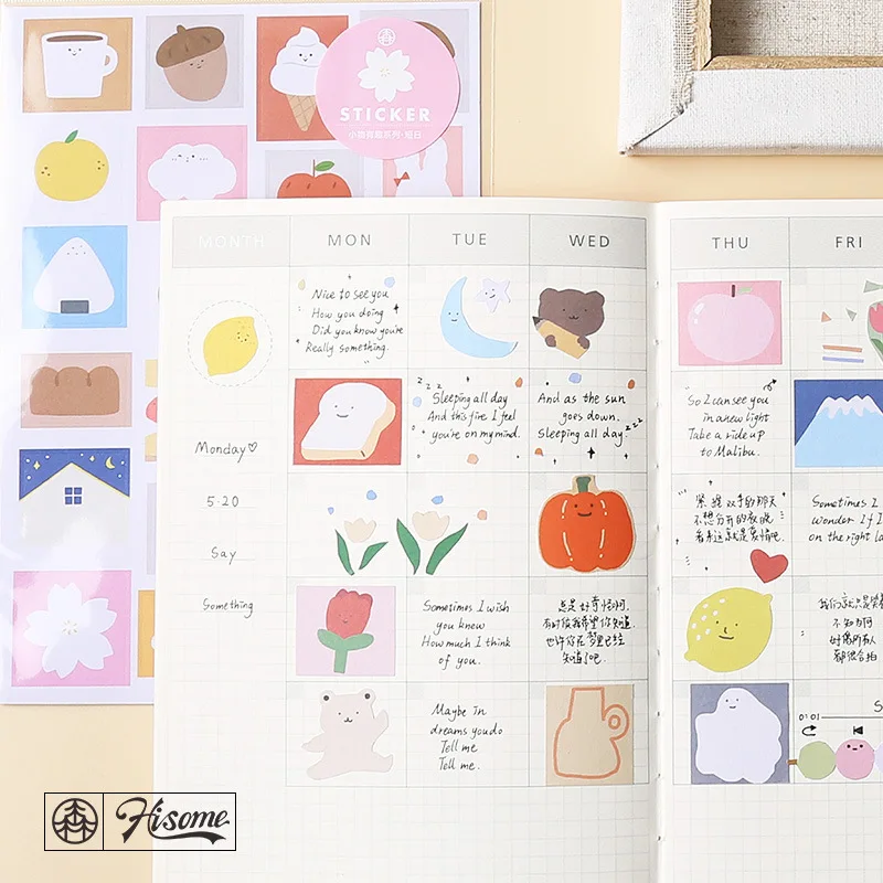 1 лист клейких стикеров серия милых мелких вещей украшение сделай сам