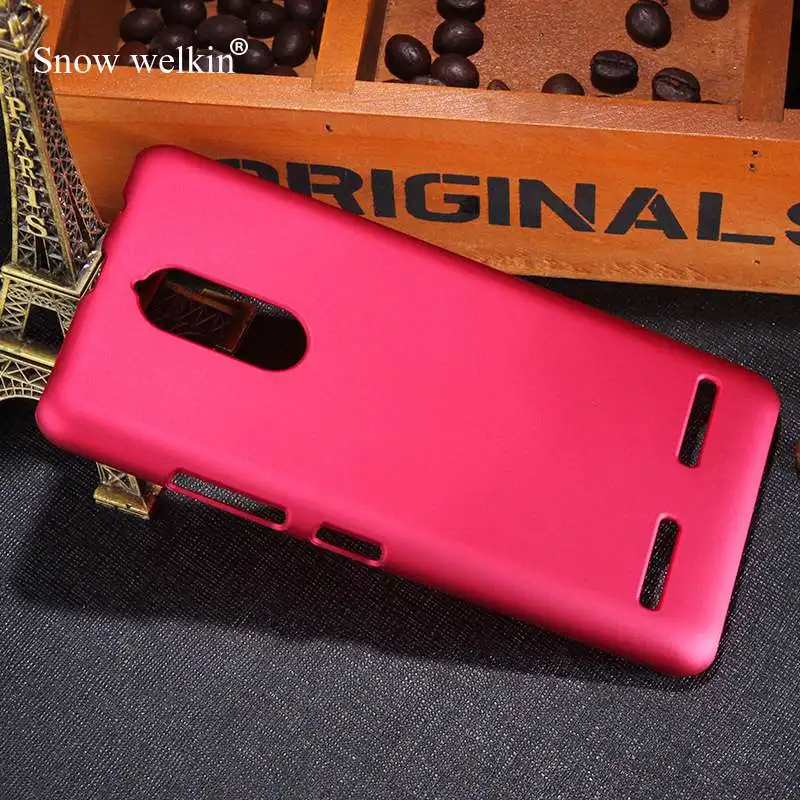 Red Snow Welkin для lenovo K6 разноцветные роскошные матовые Прорезиненные Пластиковые жесткие чехлы для lenovo K6 5,0 дюймов задние чехлы для телефонов - Цвет: Red