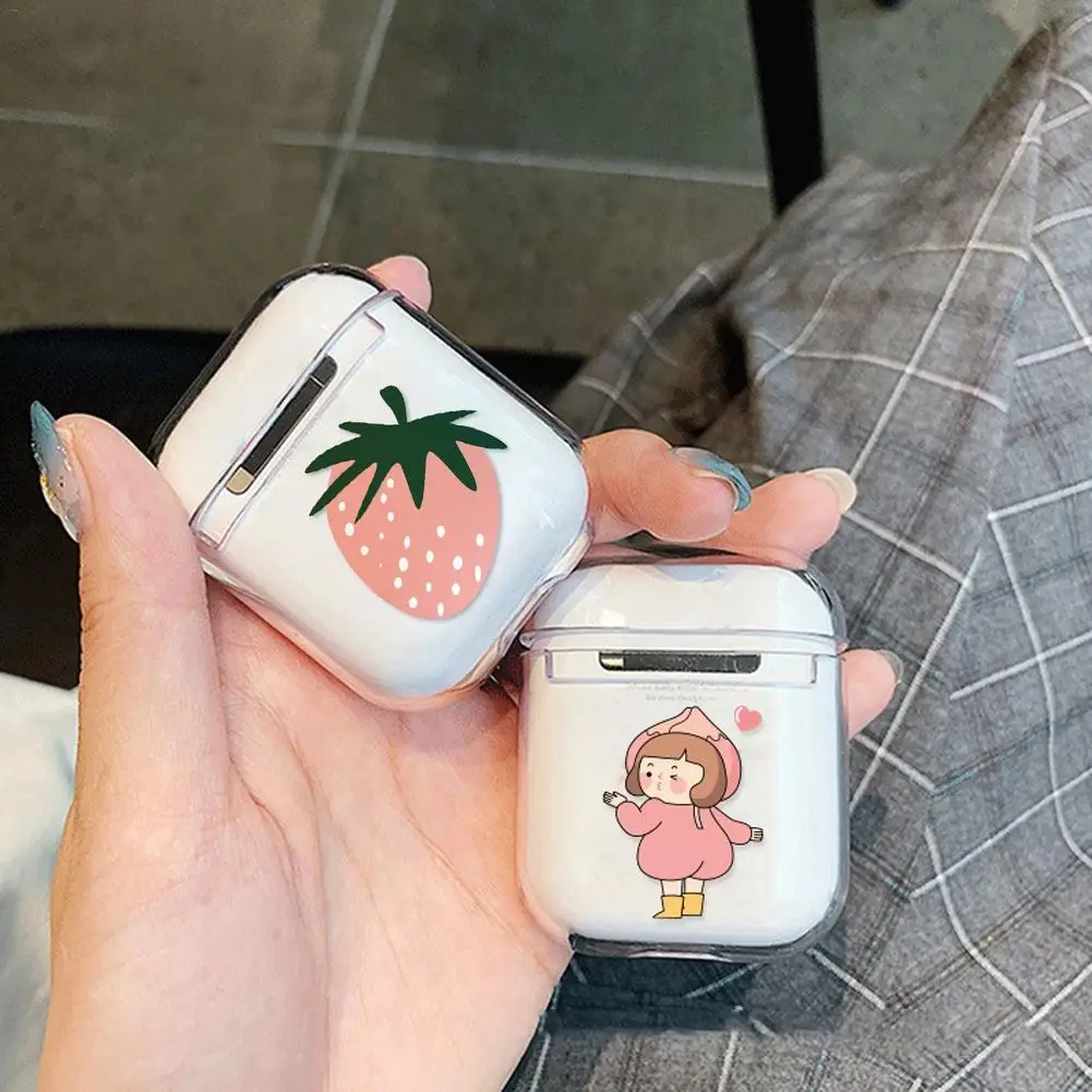 Мультяшный чехол для беспроводных Bluetooth наушников силиконовый с зарядным
