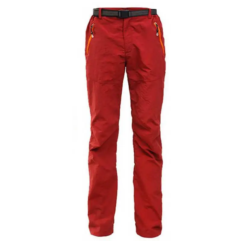 Red pants Летняя и осенняя одежда для спорта на открытом воздухе, походов, кемпинга, рыбалки, велосипедная куртка, штаны, женская одежда для охоты, Быстросохнущий солнцезащитный костюм - Цвет: Red pants