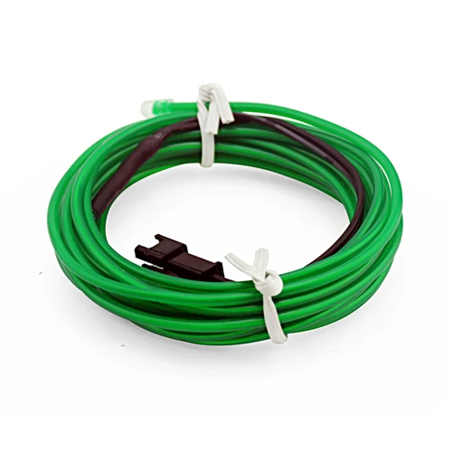 3 м EL Wire 6 мм швейная кромка неоновая автомобильная светодиодная лента Гибкая неоновая лампа авто декоративные огни Танцевальная вечеринка автомобильный Декор свет - Испускаемый цвет: green