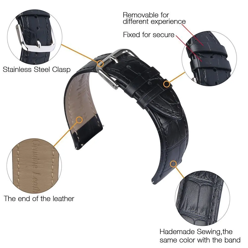 crocodile skin Watch Strap For Apple Watch 42MM 38MM 40mm 44mm for iWatch 4 3 2 1 Band Sports Leatherseries 5