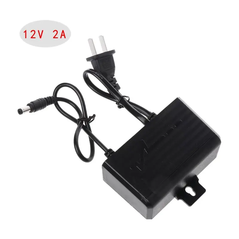 Источник питания AC DC зарядное устройство адаптер 12V 2A EU US вилка Водонепроницаемая