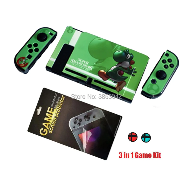 A071-2SSBCAP-SP Защитный чехол 3 в 1 для Funda shand Switch Joy-Con ДЛЯ NS JoyCon, чехол для NX Joy Con, чехлы для контроллера - Цвет: A071-2SSBCAP-SP