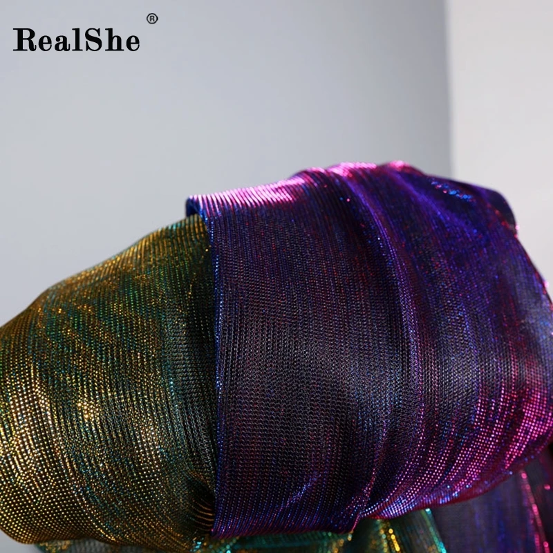 RealShe, летняя Женская куртка, Лазерная Радуга, женское базовое пальто, прозрачный, переливающийся, градиентный Бомбер, Солнцезащитная куртка