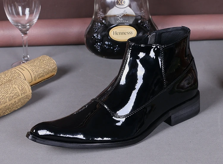 Мужские Водонепроницаемые зимние ботинки ботильоны в стиле милитари с боковой