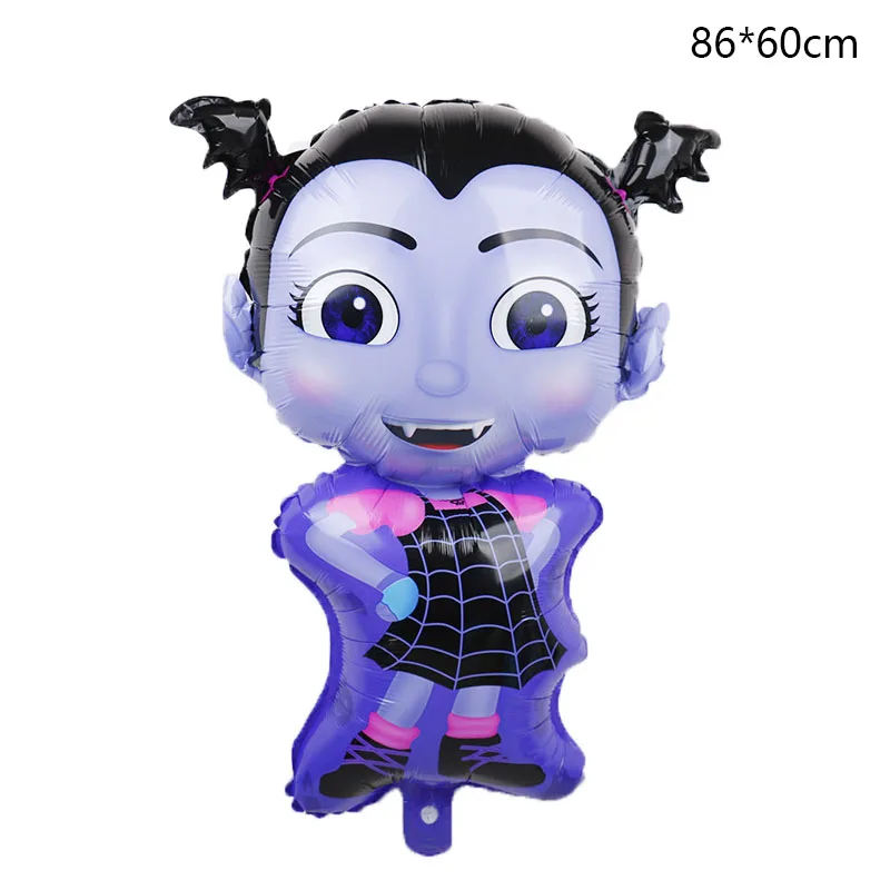 1 Новые Вечерние шары Vampirina на день рождения, декоративные шары из фольги с гелием для ведьмы, детские игрушки, вечерние шары на Хэллоуин - Цвет: 1