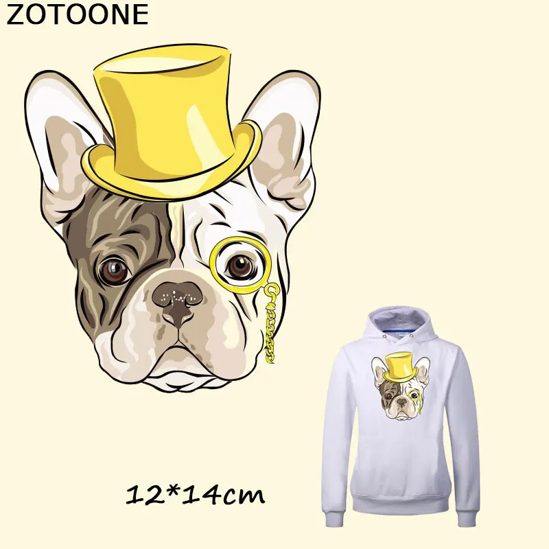 ZOTOONE г-н нашивки в форме собак для одежды сумки переноса утюгом принт на футболке