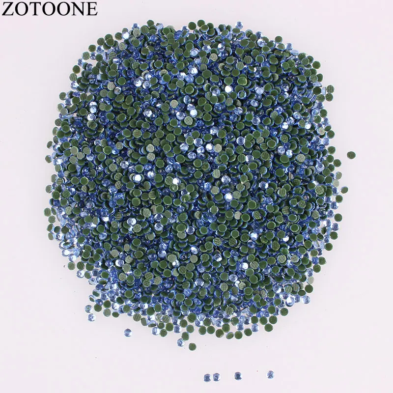 ZOTOONE 2 3 мм 1440 шт Стразы для дизайна ногтей украшения исправленное железо одежды