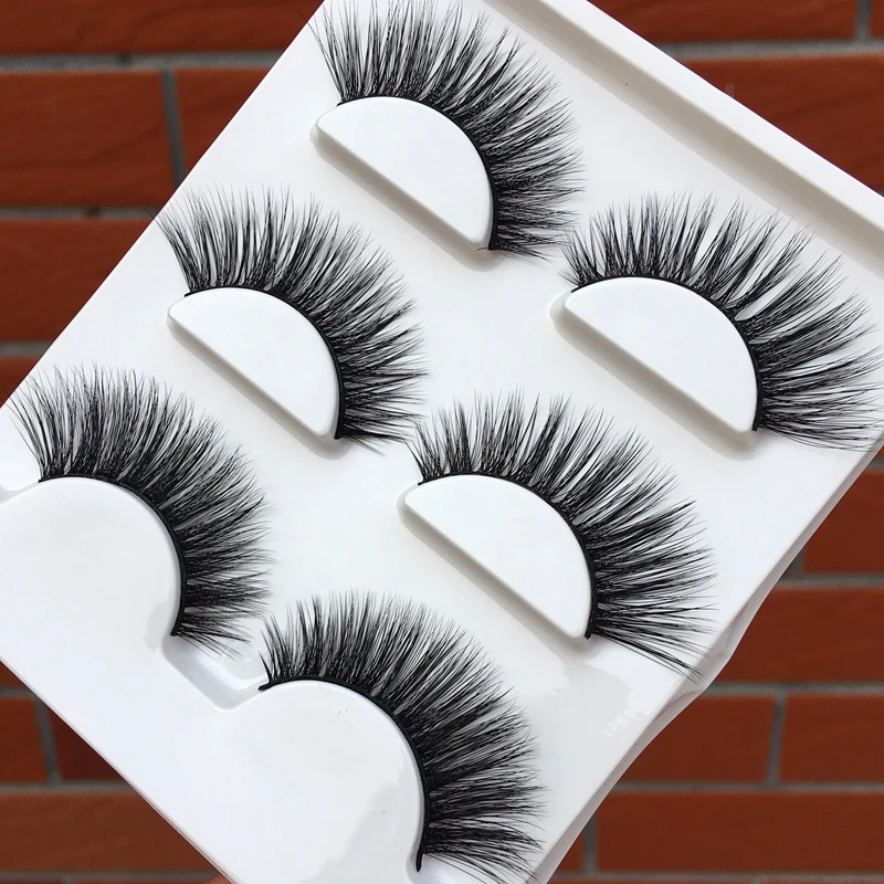 010 Winged Cross False Eyelashes 3D Three-dimensional Natural Long Cotton Thread Fake Dating Smoked Makeup Eye Lashes | Красота и