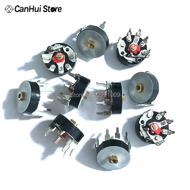 10 шт./лот потенциометр RV12MM B503 B103 B10K B50K усилитель мощности громкости с угловым