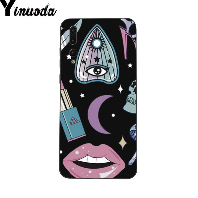 Yinuoda Pastel Goth Girl Bats Rainbow Чехол для телефона с рисунком Huawei P9 P10 Plus Mate9 10 Mate10 Lite P20 Pro Honor10