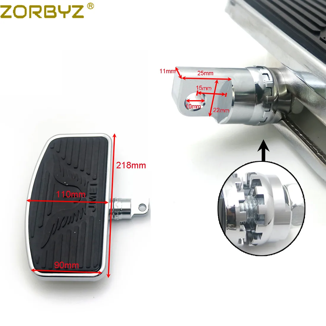ZORBYZ мотоциклетные Регулируемые задние Пассажирские подножки для Harley Sportster 883 1200
