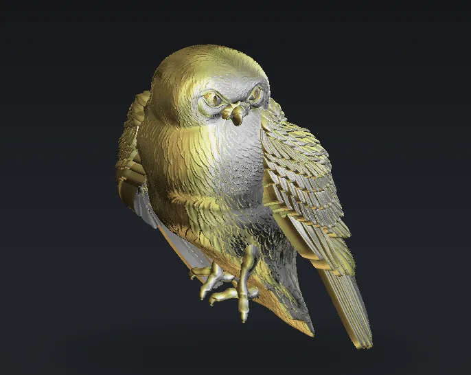 

Owl 3d model for cnc in STL format for CNC Router engraving carving M257