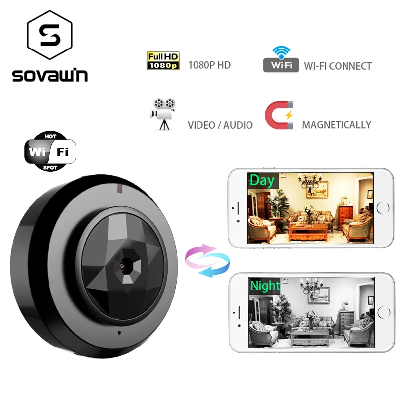 Мини камера wi fi 1080 p IP Открытый ночное видение Android беспроводной небольшой