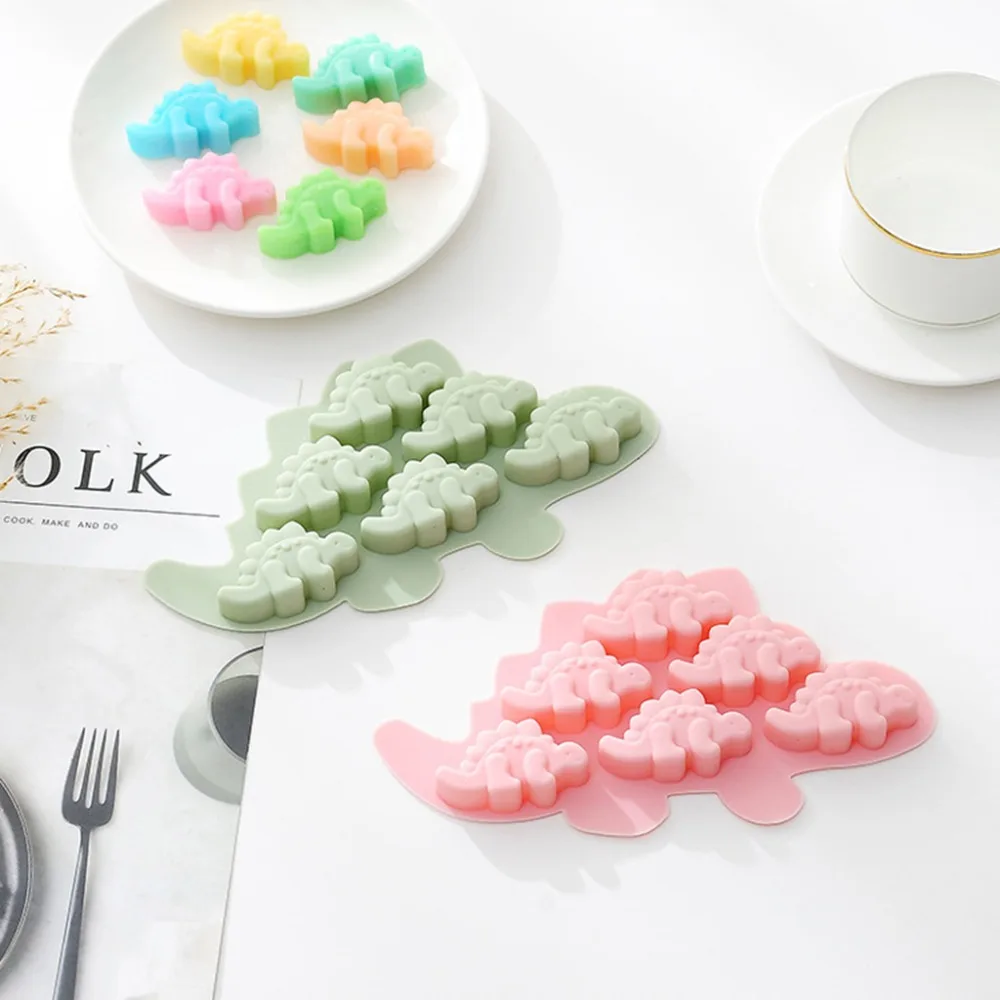 6 Сетка мультфильм динозавра силиконовые формы 3D DIY сахар конфеты ремесло помадка