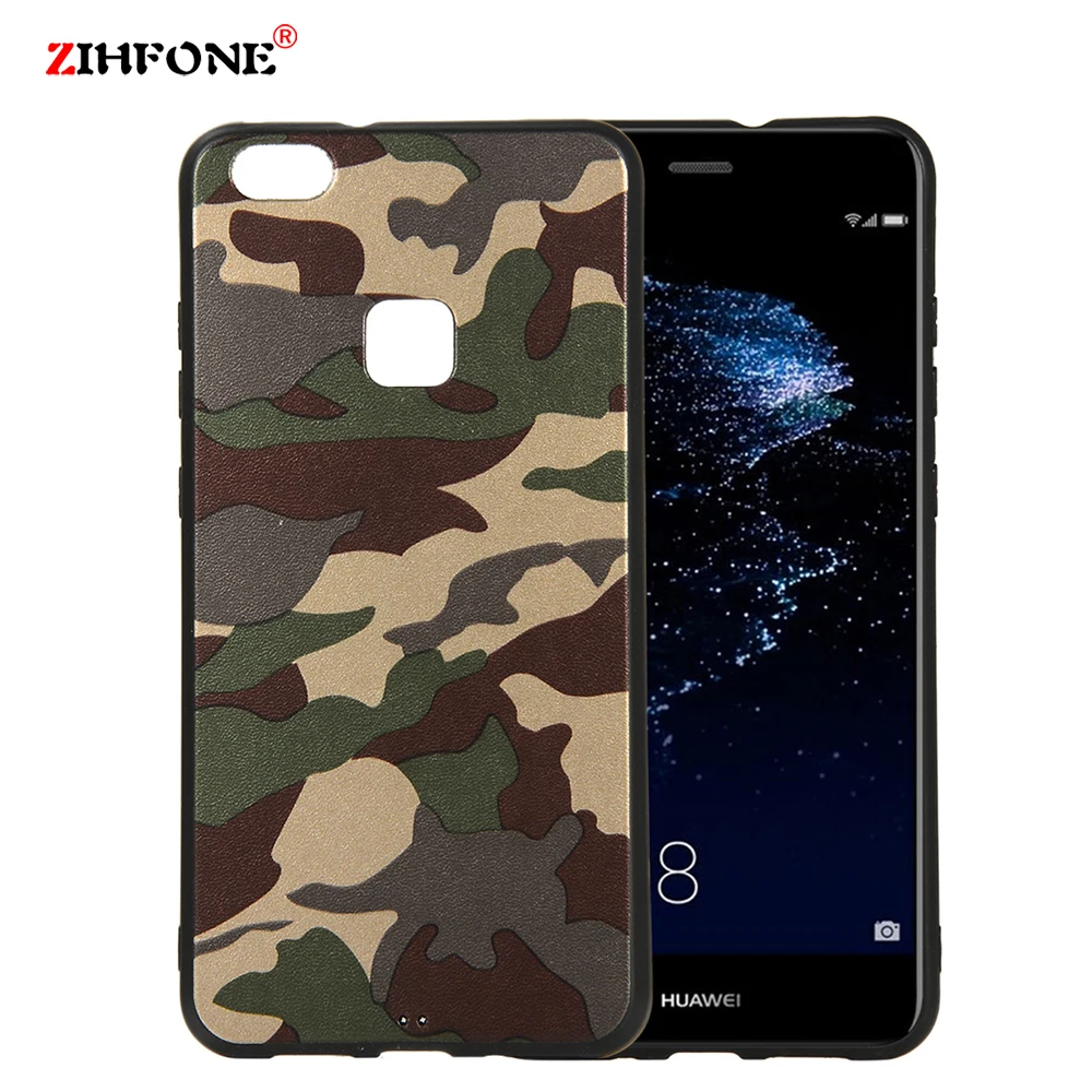 Army Camo Camouflage Case For Huawei P10 Lite Soft TPU Silicone Phone Back Cover P8 2017 Honor 9 Funda |