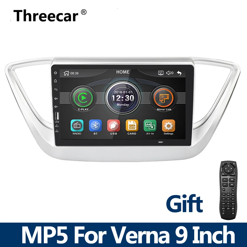 only radio 2 din автомагнитола " Мультимедиа MP5 плеер Bluetooth стерео Зеркало Ссылка Android iPhone для hyundai solaris verna accent - Цвет: only radio