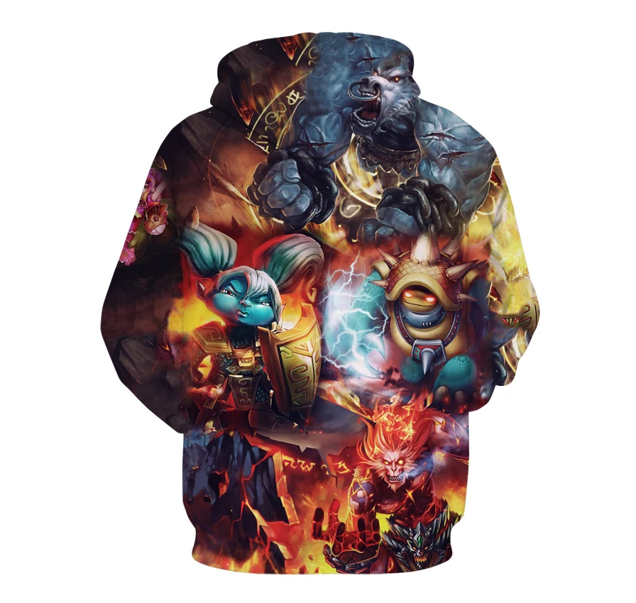 Новые толстовки league of legends мужские и женские свитера фирменная одежда 3D классные