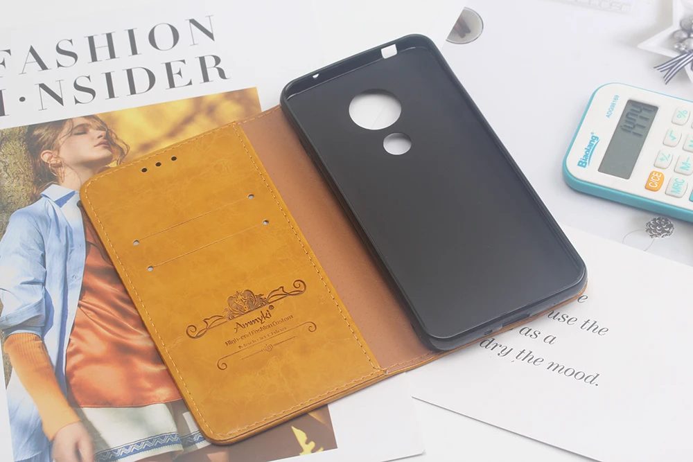 Чехол AMMYKI 6," для moto g7 power, качественный кожаный флип-чехол для телефона, чехол s 6,2" для motorola moto g7 power Чехол