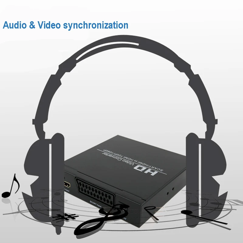 Baolyda SCART HDMI конвертер видео и аудио адаптер коробке с SCART/переключатель HD 1080 P/720 P