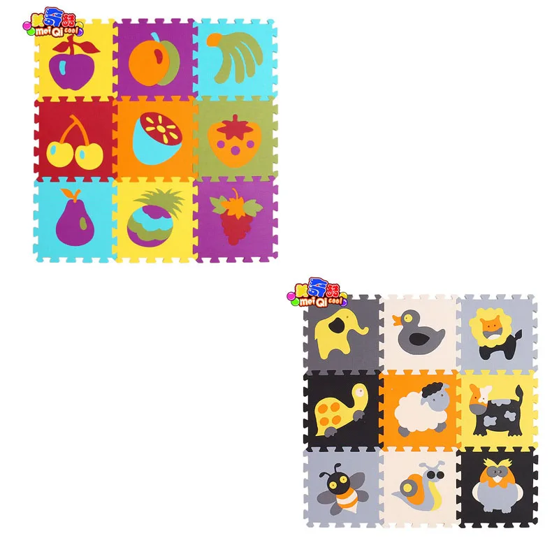 18pcs P006P011 30*30*1 см толстый развивающий детский игровой коврик-пазл, коврик для детей, мягкий коврик для ползания, нетоксичный детский игровой коврик для спортзала, коврик для обучения - Цвет: 18pcs P006P011
