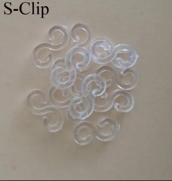 Лидер продаж 1000 шт. S & C клипсы для ткацкого станка резиновые ленты DIY браслет