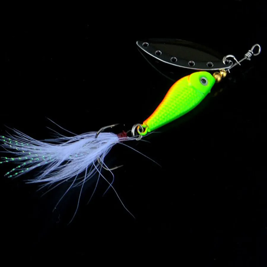 16 5 г воблеры с блестками для ловли карпа ложка свинец медленно тонущий спиннерб