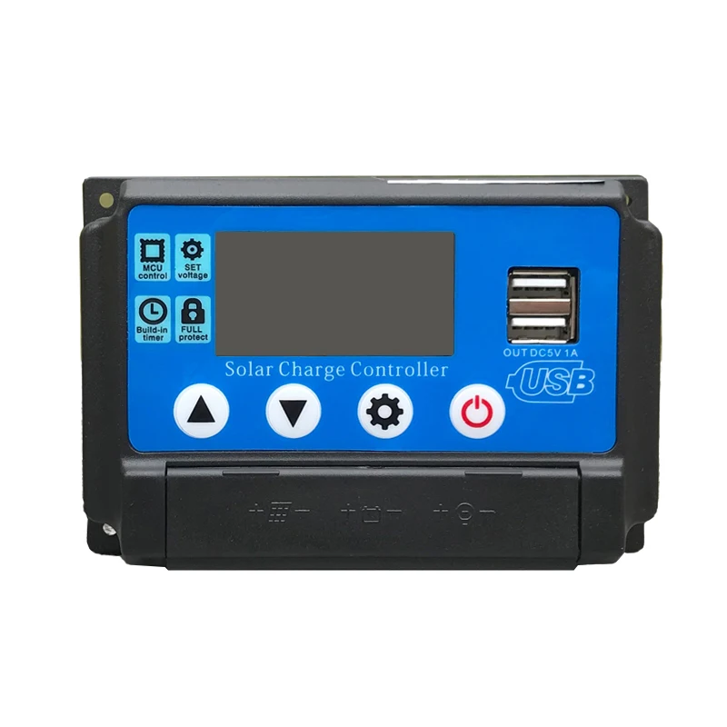 10-60A регулятор MPPT солнечной панели Контроллер заряда 12 V/24 V Авто отслеживания фокуса ШИМ