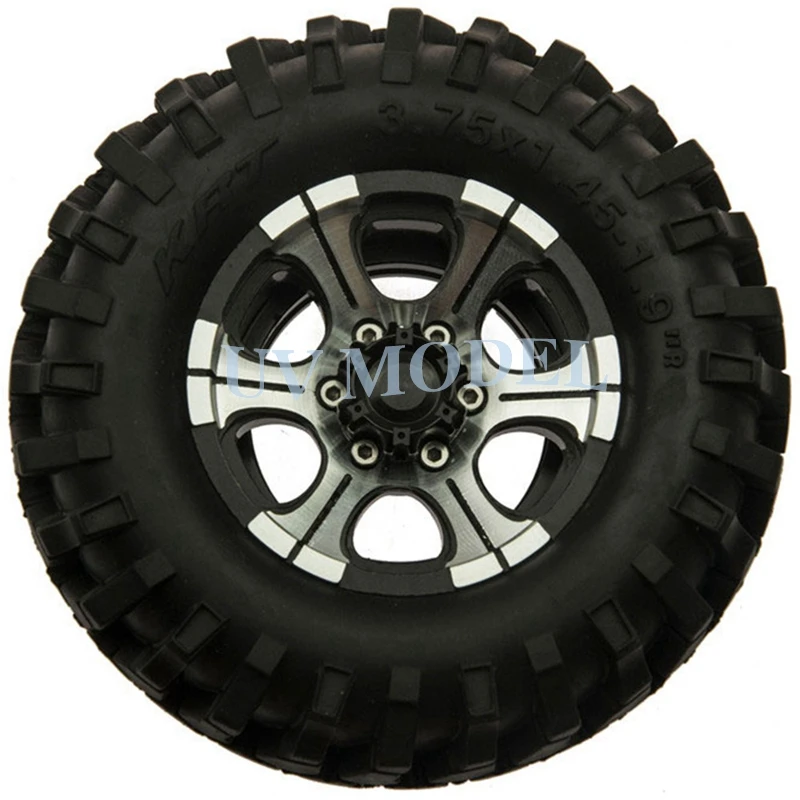 Осевые SCX10 D90 1 9 дюйма Beadlock колеса + 108 мм резиновые шины для 1:10 весы CC01 RC Рок