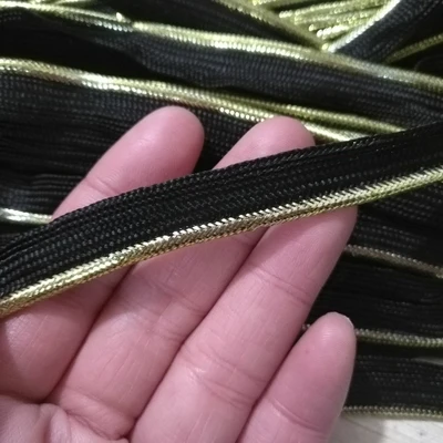 light gold black 10 мм рулетка для смещения шнура для сделай сам, поделки ручной работы кромки Швейные колпачки для гаек плед-квилт аксессуары швейная лента - Цвет: light gold black