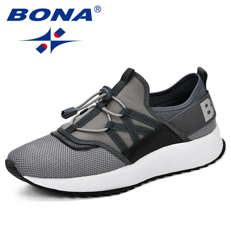 BONA/мужская повседневная спортивная обувь; мужские кроссовки; Sapato Masculino; сетчатая обувь; дышащая обувь для бега; обувь из сетчатого материала для бега на открытом воздухе
