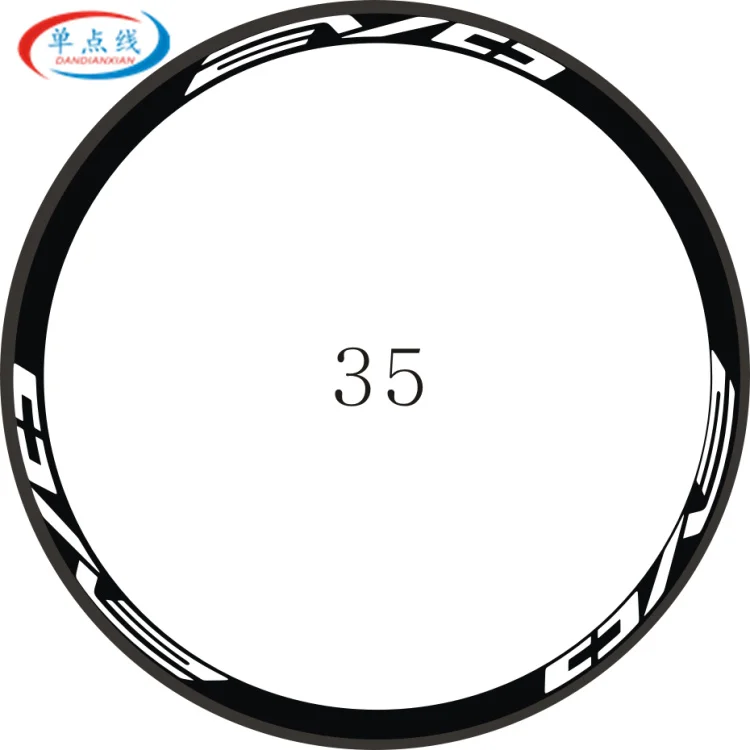 For 35mm wheel 12 pics/2 колеса/Набор дорожный велосипед 700c наклейки на колеса гоночные обода колеса декоративные наклейки на колеса велосипеда - Цвет: For 35mm wheel