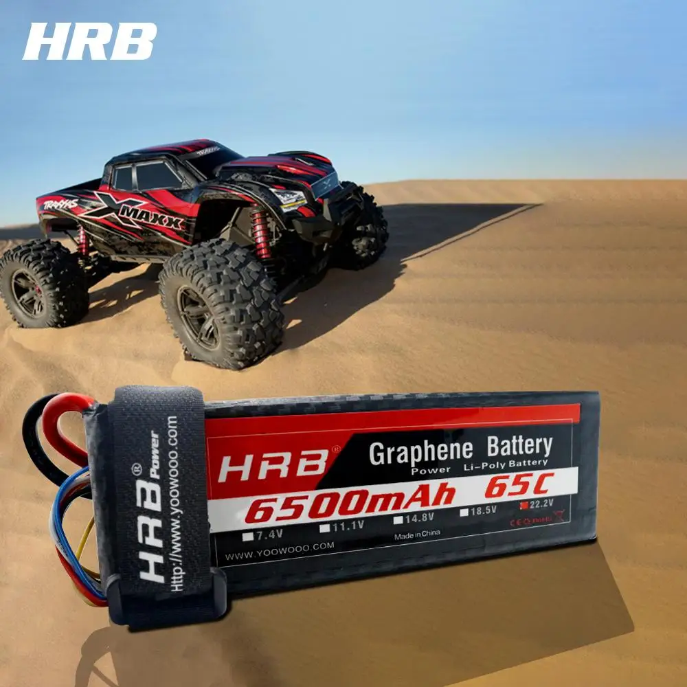 Более мощный аккумулятор 6500mAh 65C-130C Graphene 2S 3S 4S 5S 6S для радиоуправляемого самолета лодки для Traxxas автомобиля радиоуправляемого самолета