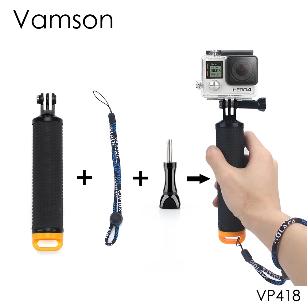 

Vamson Floaty Bobber for Gopro Accessories Handheld Monopod Grip For GoPro Hero 7 6 5 4 3 for Xiaomi yi for SJCAM VP418