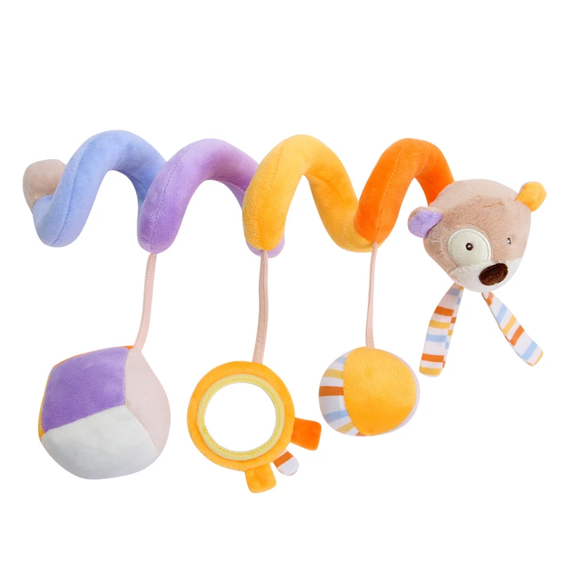 Детские игрушки Babyplay, спиральная кровать и коляска, игрушка с BB устройством, подвесная погремушка для детской кроватки, детские игрушки Juguetes - Цвет: Bear