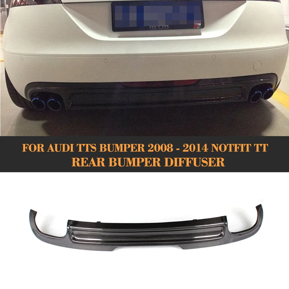 Углерода Волокно заднего бампера для губ Диффузор Audi TT 8j Стандартный 2008 2010 не